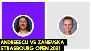 Bianca Andreescu vs Maryna Zanevska | Strasbourg ​2021