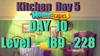 Homescapes - Level 189 - 228 - Day 10 - Kitchen - Day 5 - Walkthrough - Ios - Android