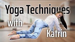 [4K] New Yoga techniques with Katrin | Stretching Routine | Tight Clothes