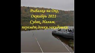 Рыбалка на Оке октябрь, перемёт, донки, закидушки, налим,судак.