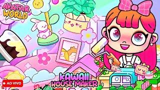 ATUALIZAÇÃO!! NOVA CASA KAWAII NO AVATAR WORLD!! Ma gameplay AO VIVO