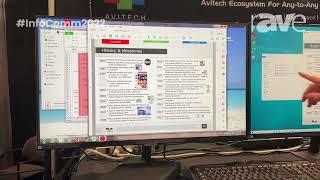 InfoComm 2022: Avitech Demos Multi-Monitor Workstation Setup Using Sequoia 4K60 KVM Multiviewer