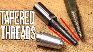 Easy Method To Cut Tapered Threads On The Lathe