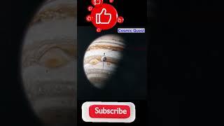 Voyage of a Space Probe Approaching the Majestic Gas Giant Jupiter #cosmicquest #cosmicdiscoveries