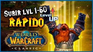 COMO SUBIR RÁPIDO 1-60  LA MEJOR GUIA DE LEVEO de WoW Classic  Horda y Alianza