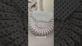 Моя идея удаласьэксклюзивная сумочка #бусины и #трикотажнаяпряжа  #сумкаизбусин #сумка #орео #мода
