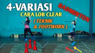 4 VARIATIONS OF HOW TO LOB CLEAR BADMINTON #SHORTS