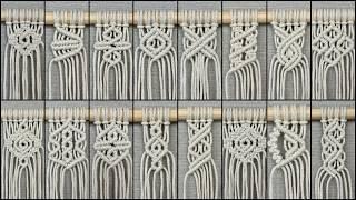 16 Pattern elements for your Macrame Projects /Macrame for beginners/ PART 17