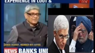 Bibek Debroy's Epic take-down of Karan Thapar & Manmohan Singh in one shot! About Note Ban