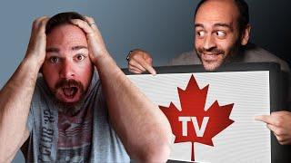 American Reacts to CANADIAN TV for first time...MIND BLOWN.