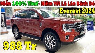 Xả 100% Trước Bạ Ford Everest Tháng 10, Niêm yết Là Lăn Bánh | Giá Lăn Bánh Ford Everest | Topcarvn