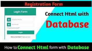 how to connect html form with mysql database using php