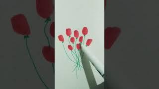 put your emotions doing simple doodling # flowers #art #calligraphy #simple