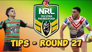 NRL Round 27 Tips & Predictions