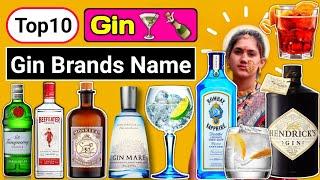 Top10 Gin Brands Name, Best Gin, Alcoholic Beverage, Gin, Drink, Spirit, Most Popular Gin in India