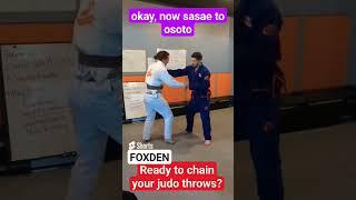 Easy judo throw chain! Sasae, Ouchi and Osoto. #judo #bjj #foxdenyk #ouchi #sasae #osotogari