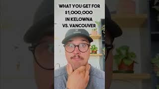 Kelowna vs. Vancouver #realestate #realtor #investment #kelownarealtor #canadahouse #shorts