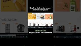Farmart - Single or Multivendor Laravel eCommerce System | #shorts