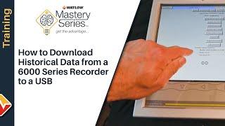 How to Download Historical Data from a 6000 Series Recorder to a USB