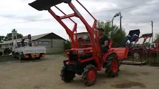 Японский минитрактор Kubota B7001  с КУНом и фрезой - kotamoto.ru