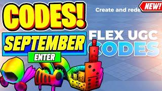 ️New️ ALL WORKING CODES For Flex UGC Codes September 2024 - Roblox Flex UGC Codes 2024