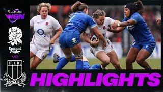 HIGHLIGHTS | ENGLAND v ITALY | GUINNESS WOMEN'S SIX NATIONS