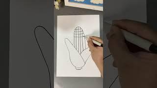 Let’s try it with your child’s palms. Parent-child handicraft. Kindergarten handicraft. Children