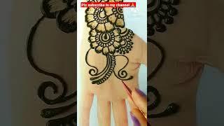 New Arabic Mehndi Design| Simple front hand mehndi design #shorts #shortvideo