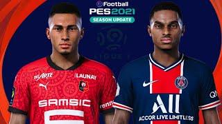 PES 2021 - REAL FACES LIGUE 1 UBER EATS