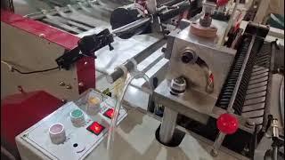 HSRQ 700G high speed single line t shirt bag heat cutting machine test 1