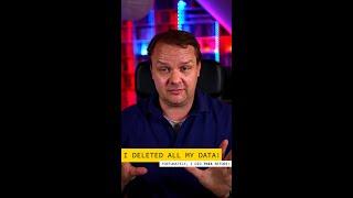 DAILY #1 | I deleted ALL my data | Backup FTW | #shorts