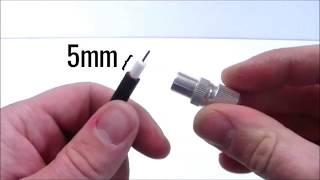 How to Fit a Coax Connector and Make Your Own Aerial & Satellite Cable