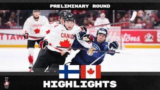 Highlights: Finland vs Canada | 2025 #WorldJuniors