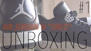 Unboxing - Air Jordan 4 IV Retro LS Black/Tech ''Oreo''