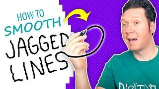 How to Smooth JAGGED LINES in your Digital Art