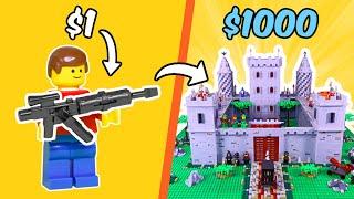 $1 vs $1000 LEGO creation...