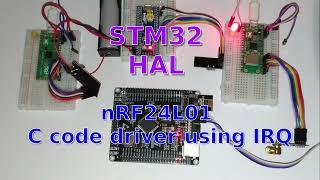 STM32 HAL nRF24L01+ C code driver (using nRF24L01+ IRQ pin)