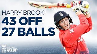  Power Hitting | Harry Brook Smashes 43* off 27 balls | England Cricket