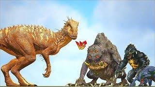 Ark Survival - SCORCHED INDOMINUS REX vs PYRIA MYTHOS DINOS and more [Ep.300]