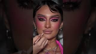 Яркий макияж туториал губ. Ресницы Sasha cosmetics #губы #ресницы