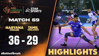 Haryana Steelers secure a 36-29 win over Tamil Thalaivas! | #ProKabaddiOnStar 2024 HIGHLIGHTS