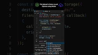 Upload files in a #nodejs and #expressjs app using #multer #coding