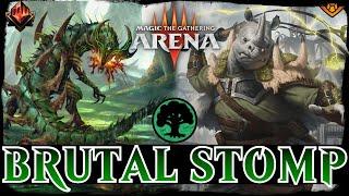 THIS IS TOO MUCH POWER! | MTG Arena - Mono Green Stompy Ramp Double Power MYTHIC RANK Standard Deck