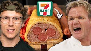 Josh Makes Gordon Ramsay's Beef Wellington With 7-Eleven Ingredients