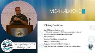 Micha Almond - DevOpsDays Raleigh 2023