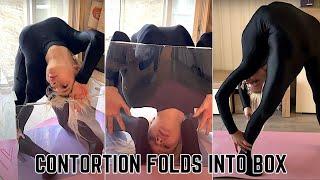 Girl Does CRAZY Contortion in a BOX! Flex Gymnastics at Home 