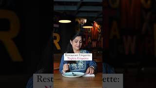 Restaurant Etiquette | Napkin Etiquette | Table Manners | #Shorts | Pankaj Bhadouria