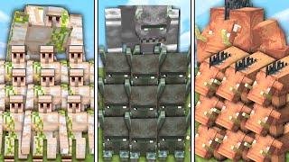 IRON GOLEM ARMY vs RAVAGER ARMY vs HOGLIN ARMY in Minecraft Mob Battle