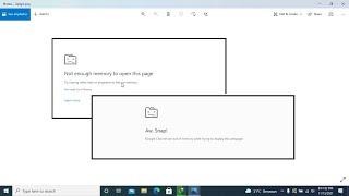 AW SNAP! Google Chrome Not Enough Memory (SOLVED)