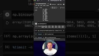 NumPy Trick: Use bincount() to count the items in an array